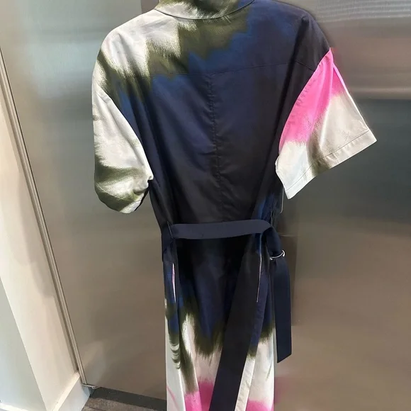 Sarah Shirtdress | Ink Tie Dye - Picture 4 of 5